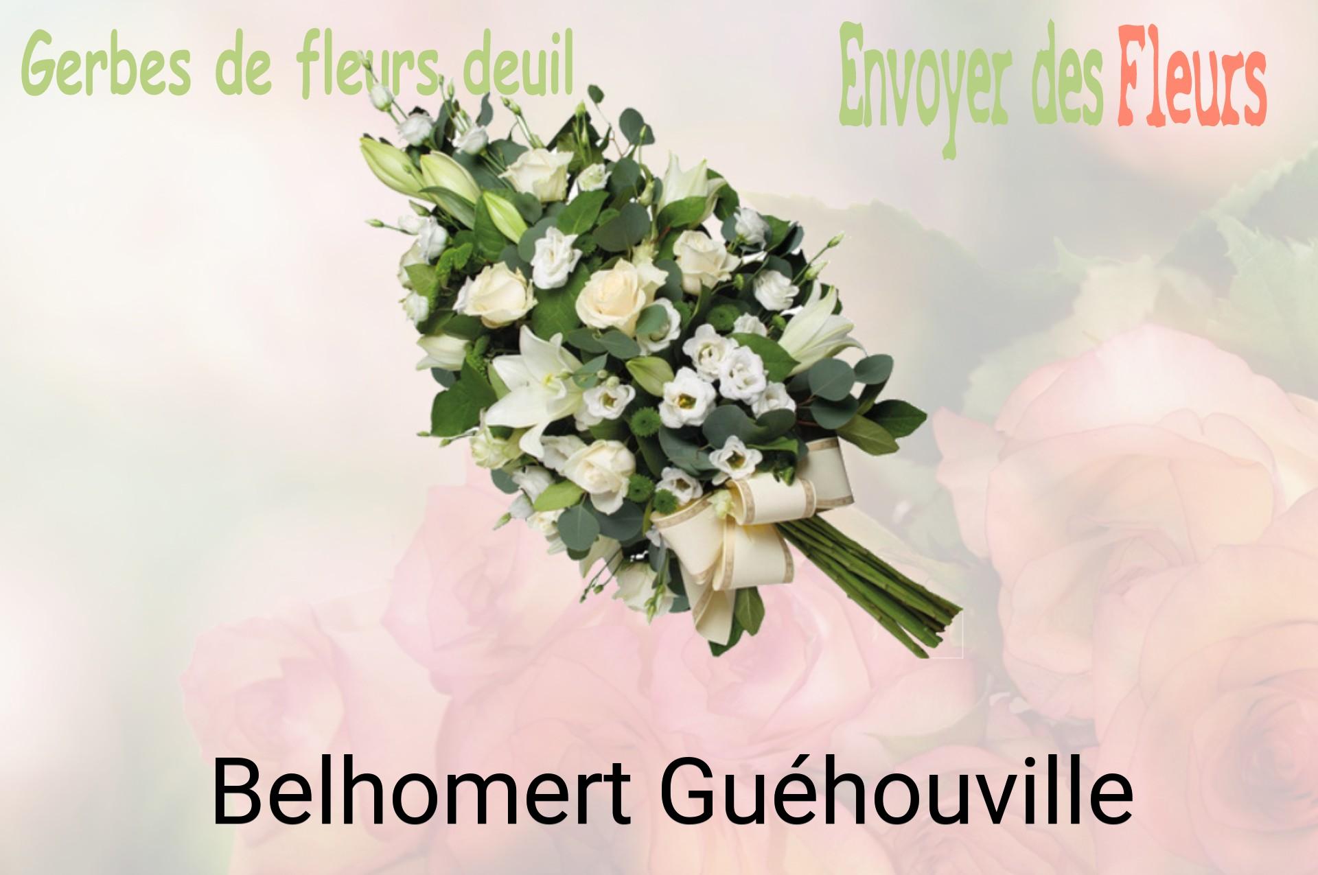 Gerbe de fleurs de deuil livrée à Belhomert-Guéhouville
